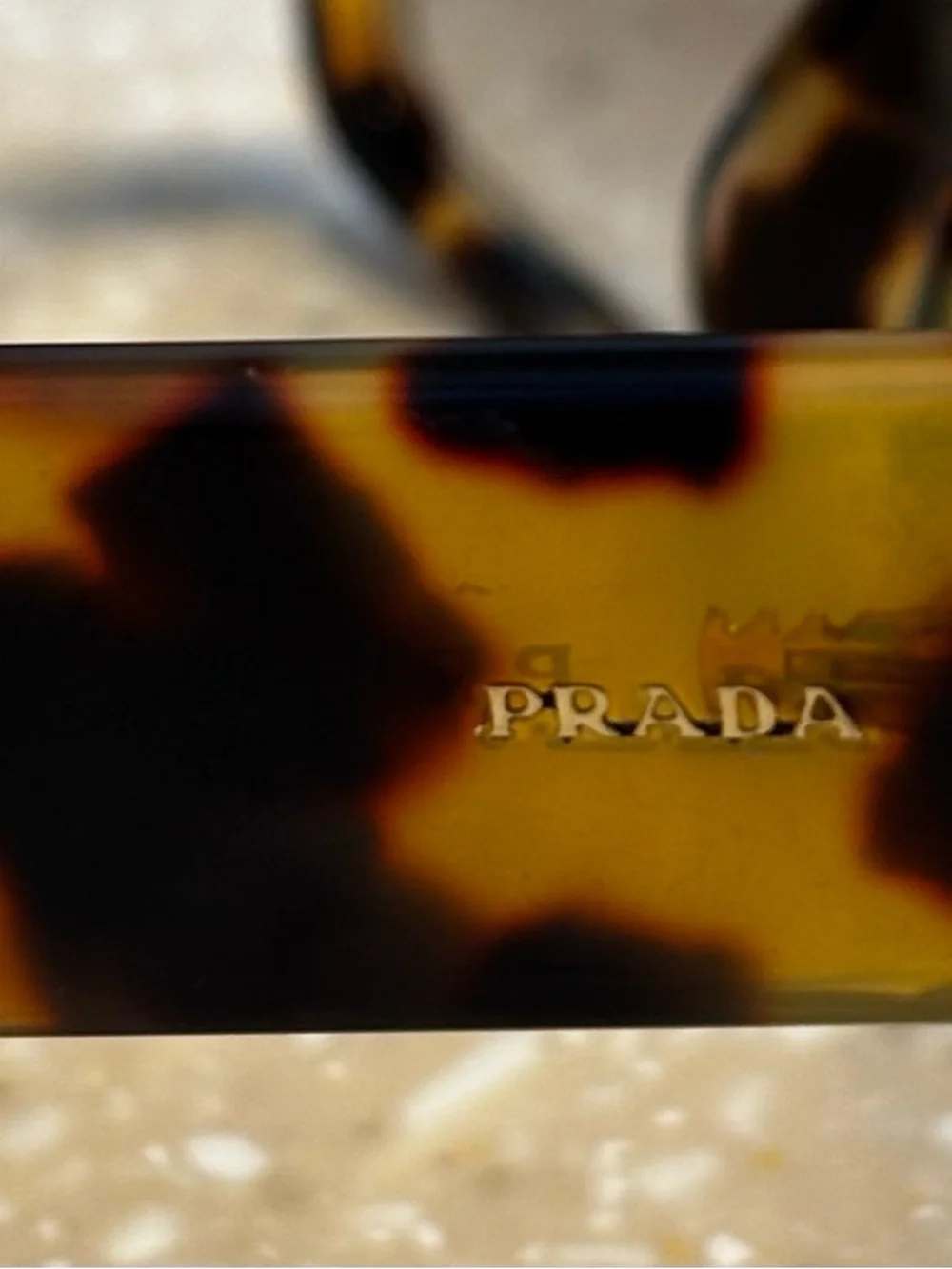 Prada Women’s Tortoise Acetate Sunglasses in Brown and Amber - Picture 3 of 10